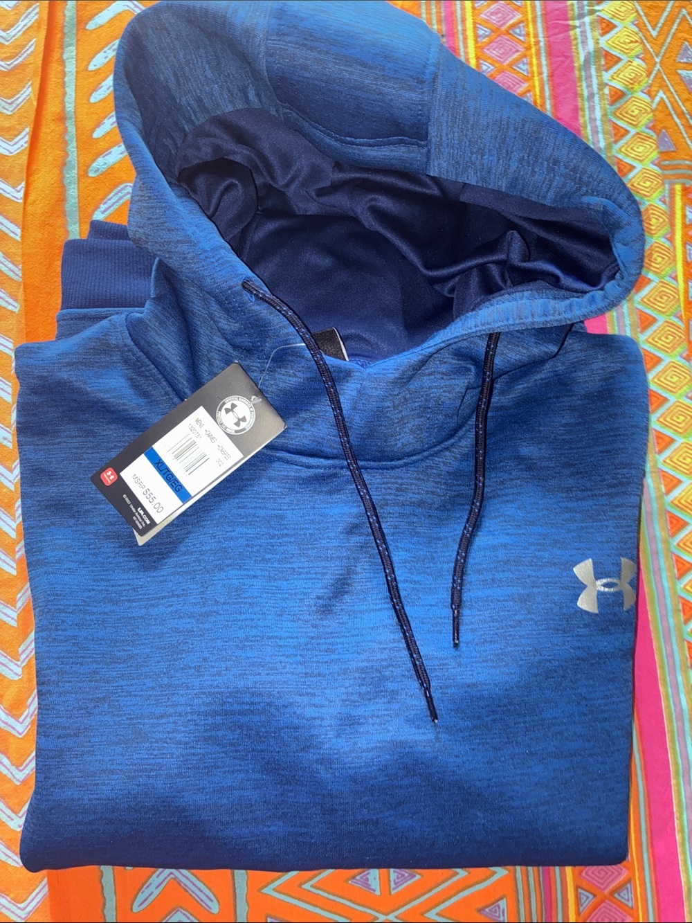 Under Armour Men's Blue Gradient Hooded Performance Sweatshirt